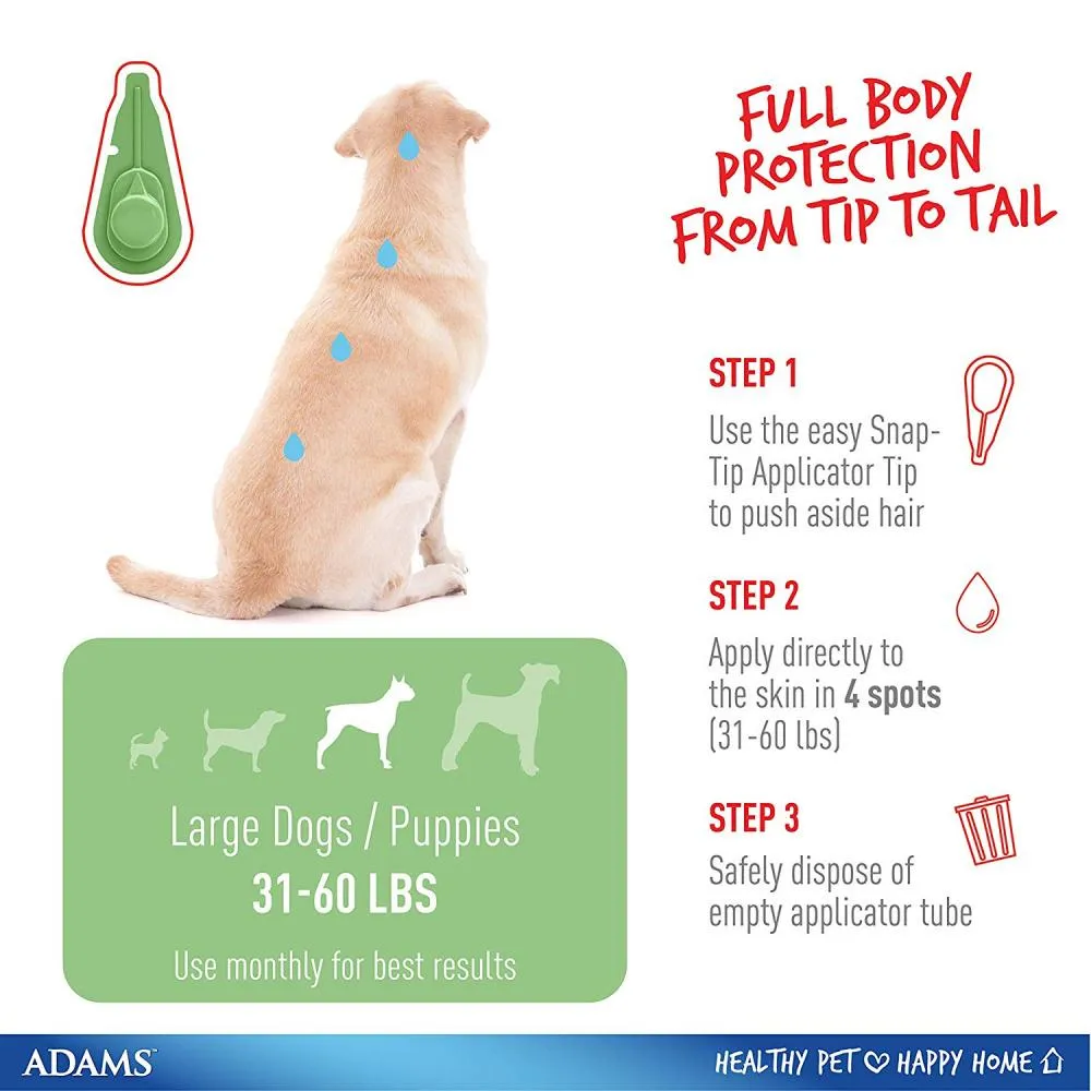 Adams Plus Flea & Tick Prevention Spot On for Large Dogs