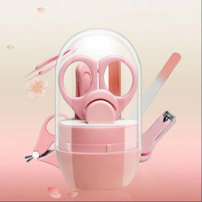 Baby Grooming  Kit (Nail Clipper, Scissors, File and Tweezer) , 1 Piece , Random Color