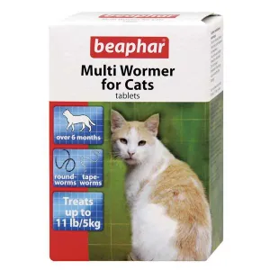 Beaphar Multi-Wormer Tablets for Cats (>0.6kg) 12 tablets