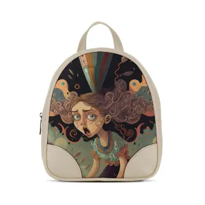 Beige O Mini Backpacks Scarry