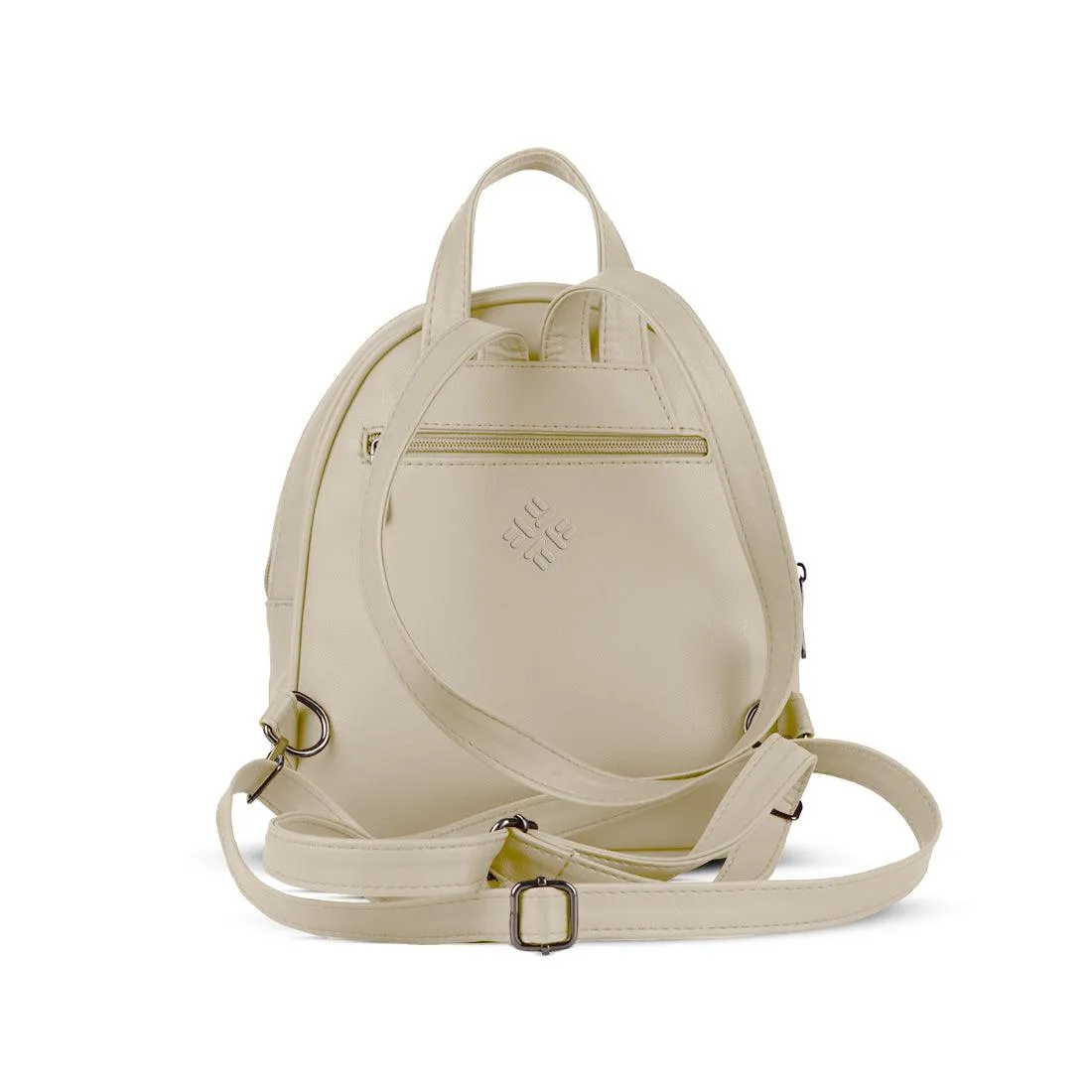 Beige O Mini Backpacks Scribbles