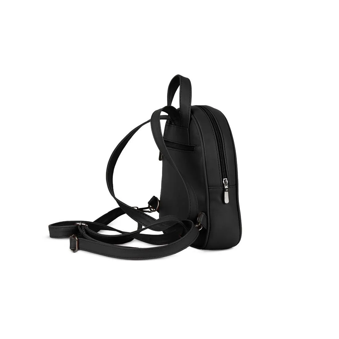 Black O Mini Backpacks Looking Forward