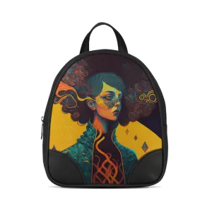 Black O Mini Backpacks Looking Forward