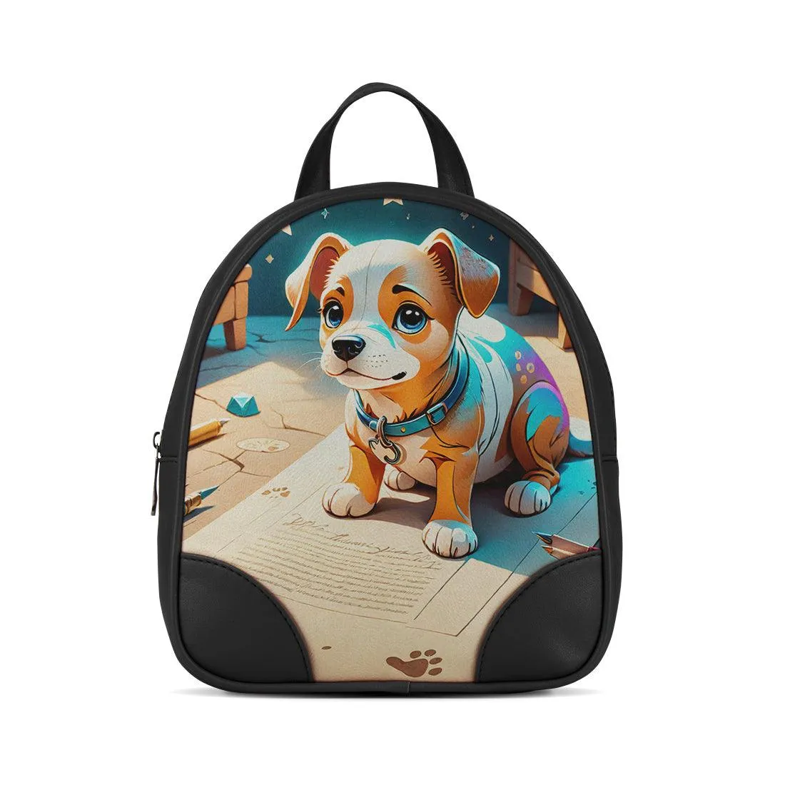 Black O Mini Backpacks Toy Dog