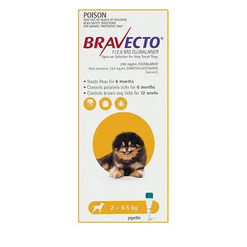 Bravecto Spot On for Dogs (click on size for price)