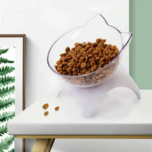 Cat Elevated Bowl With Raised Stand