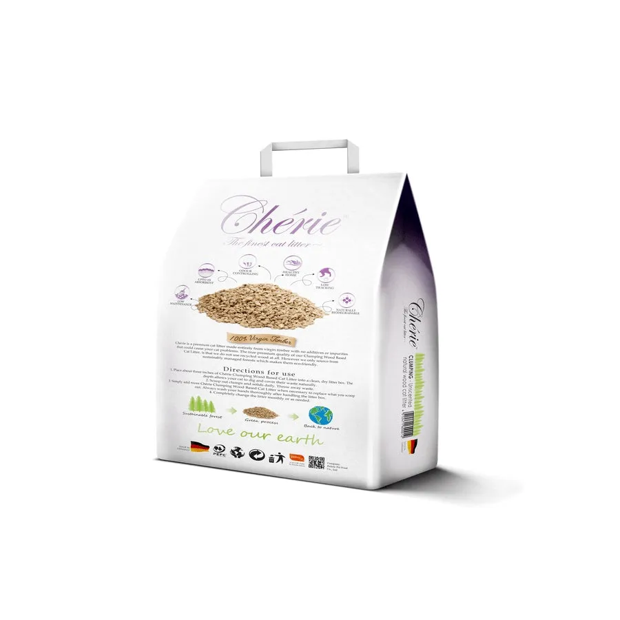 Cherie Clumping Wood Cat Litter 10L