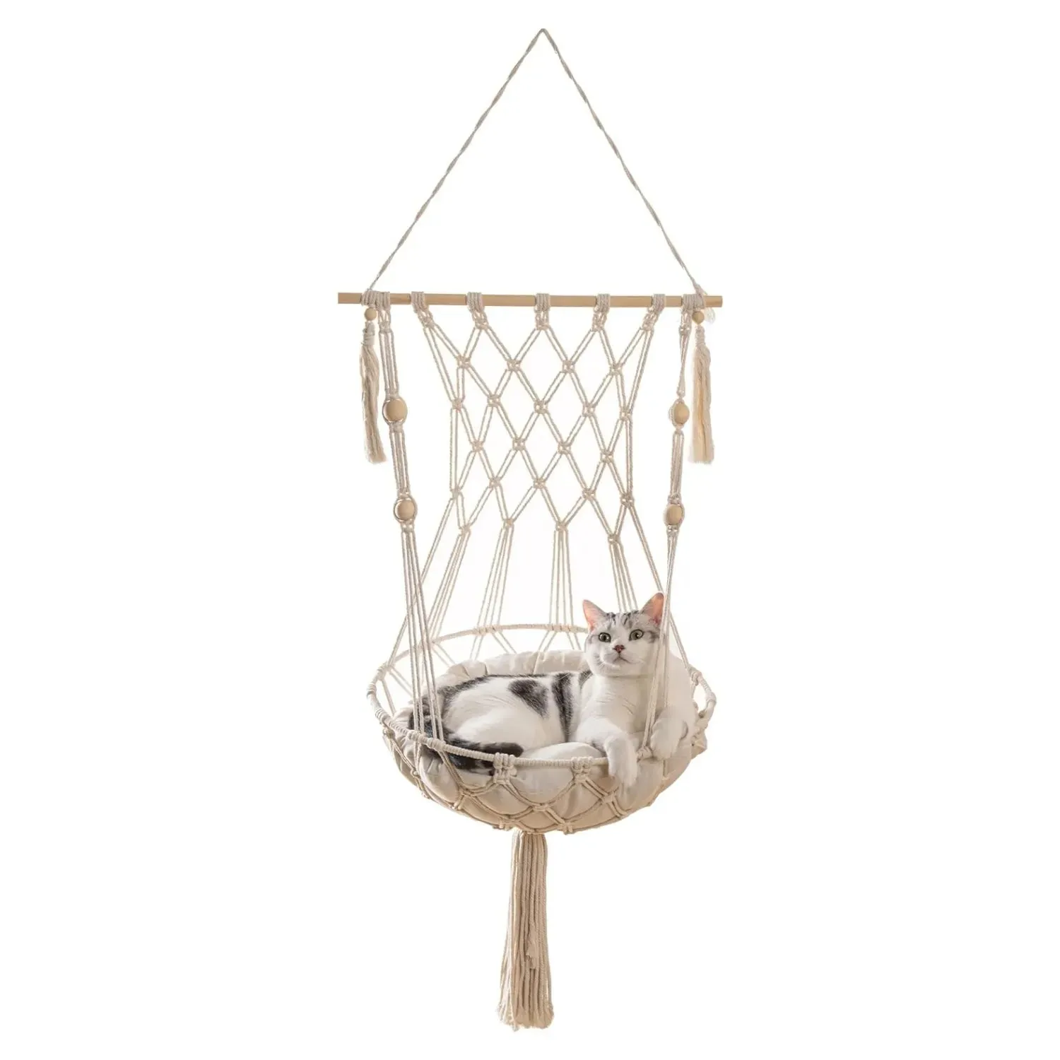 Cotton Tapestry Cat Hammock Bed