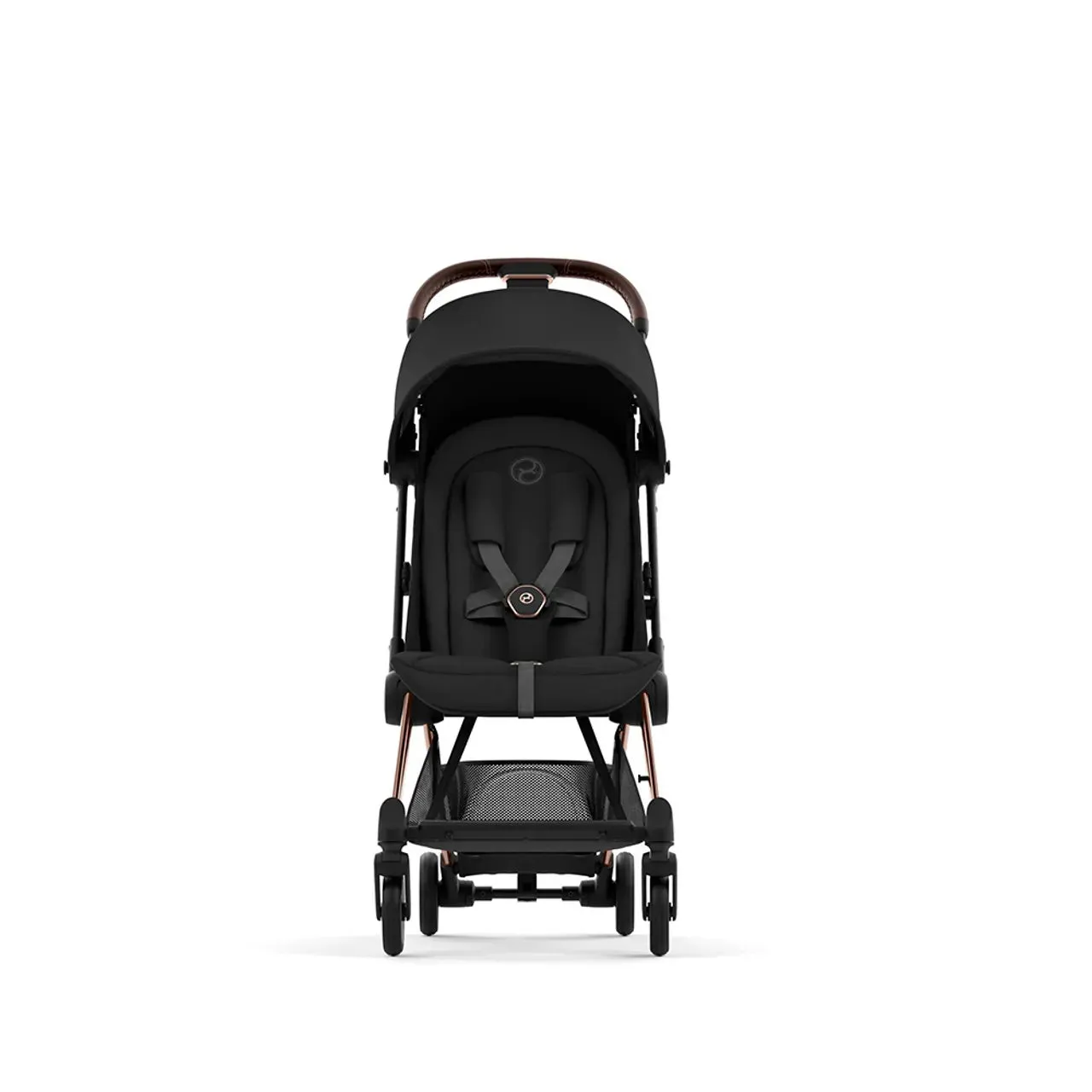 COYA Stroller - Rose Gold Frame   Sepia Black Seat