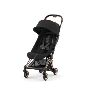COYA Stroller - Rose Gold Frame   Sepia Black Seat