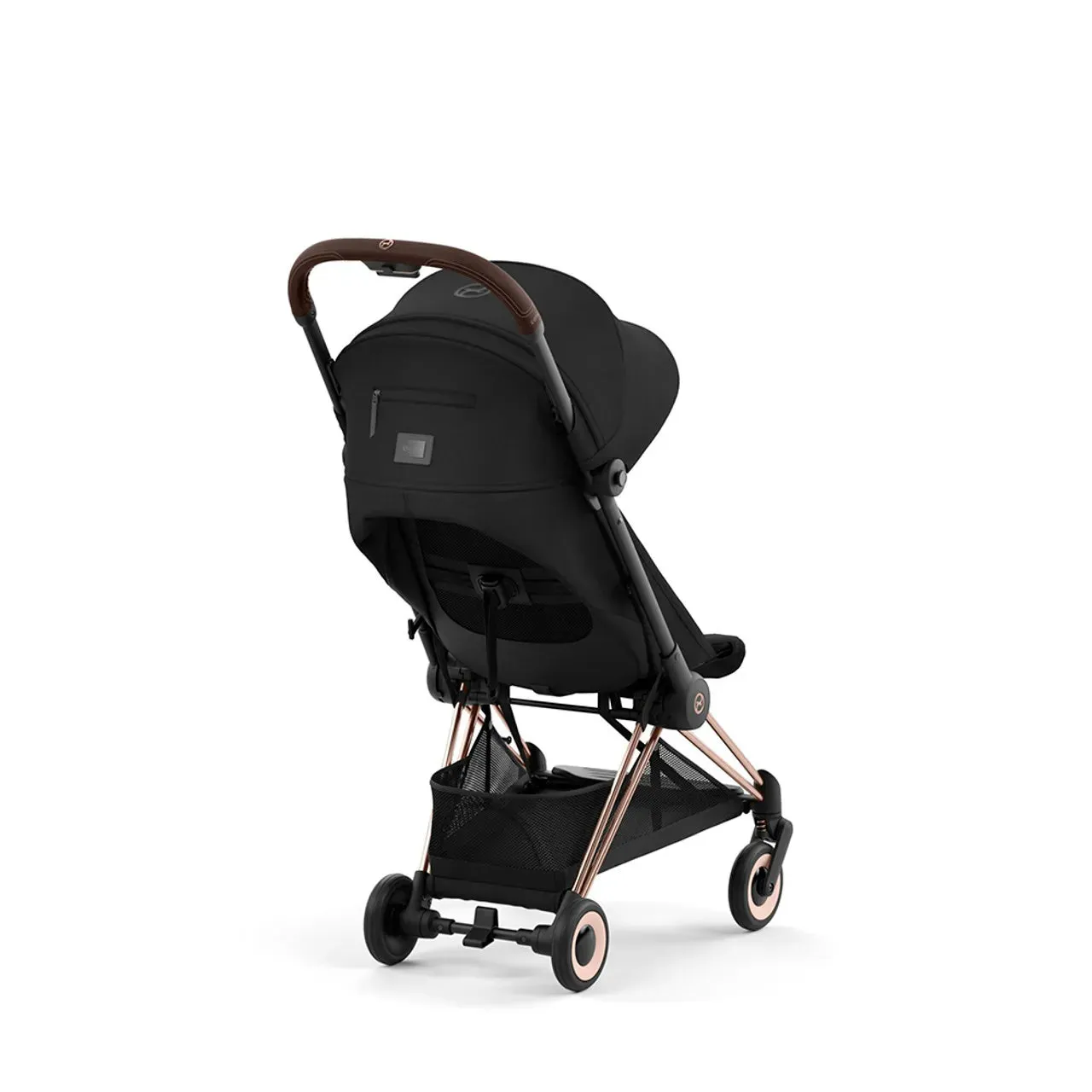 COYA Stroller - Rose Gold Frame   Sepia Black Seat