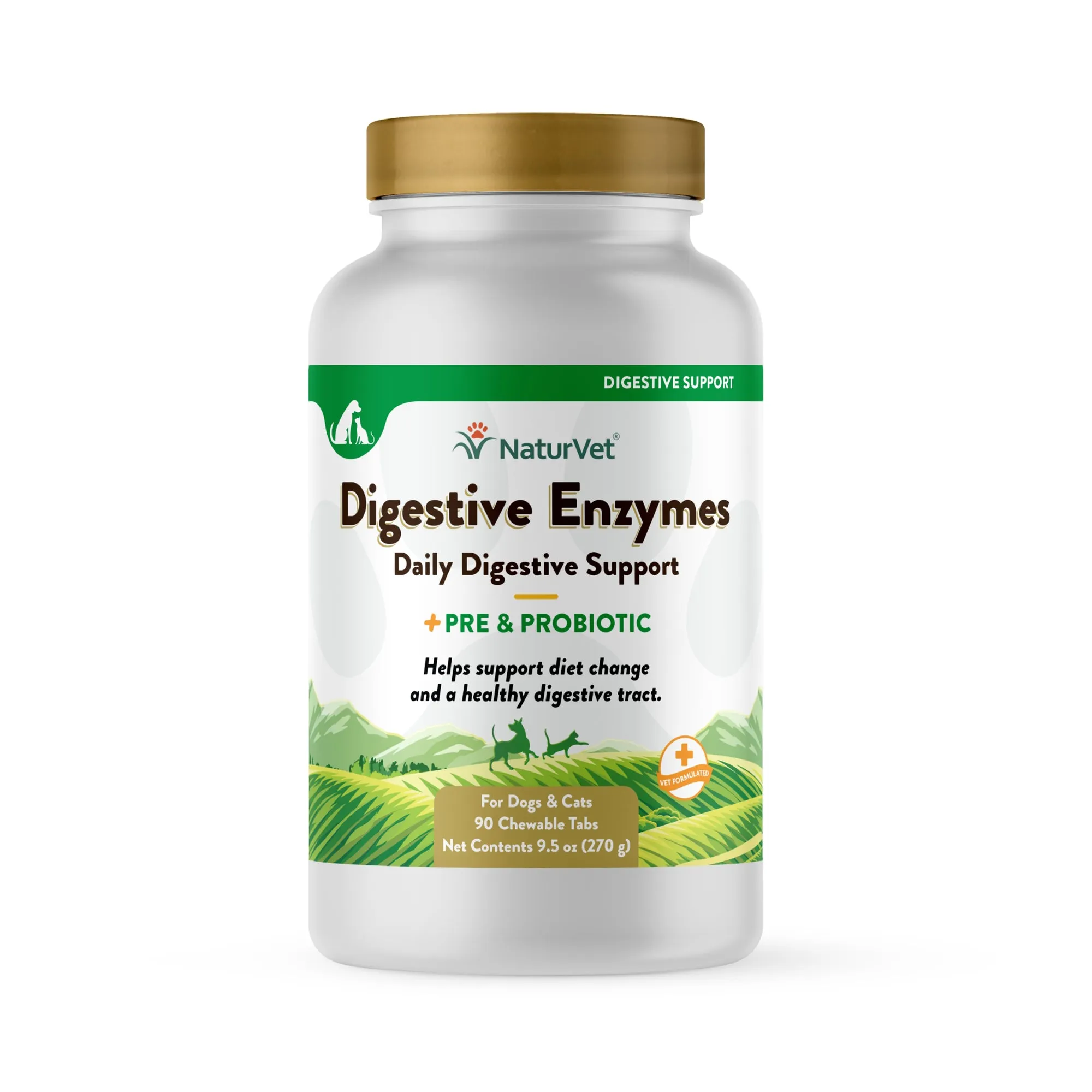 Digestive Enzymes Chewable Tablets with Prebiotics & Probiotics