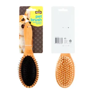 Double Sided Bamboo Pet Brush