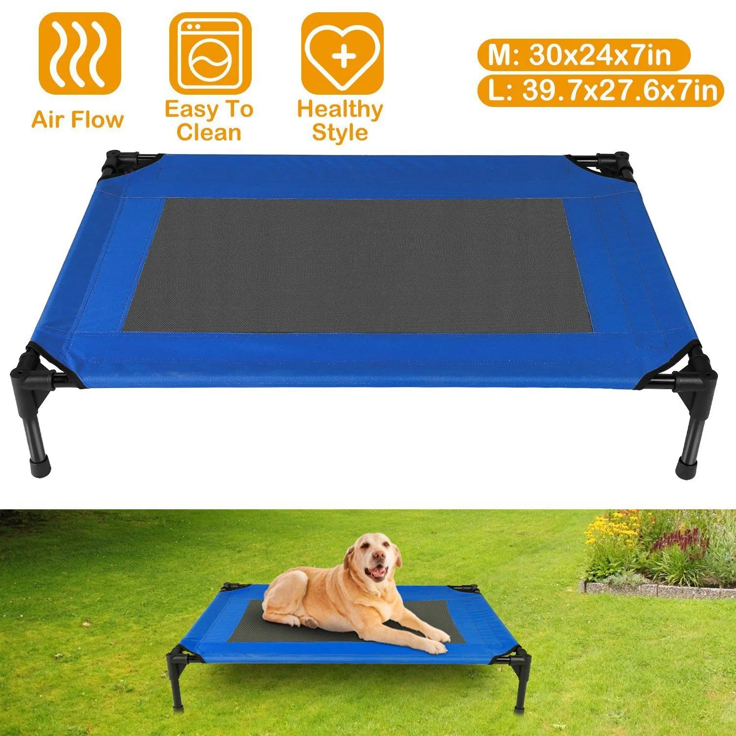 Elevated Dog Cot Bed