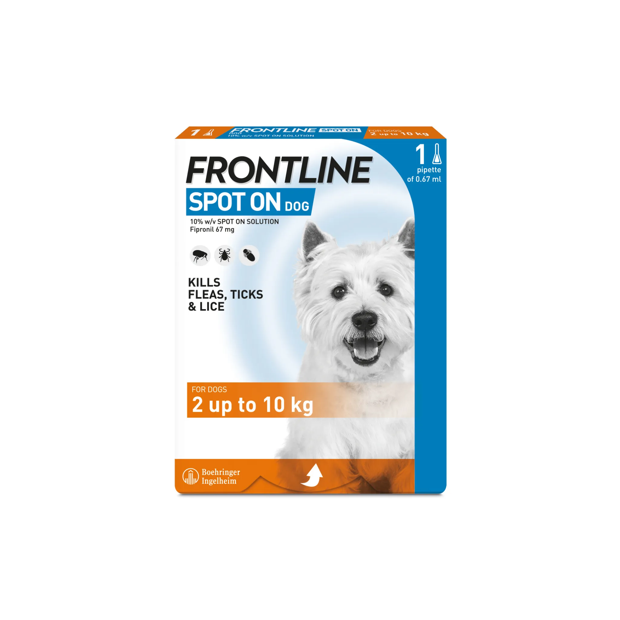 Frontline Spot On Flea And Tick Control For Dogs - 1 Pack