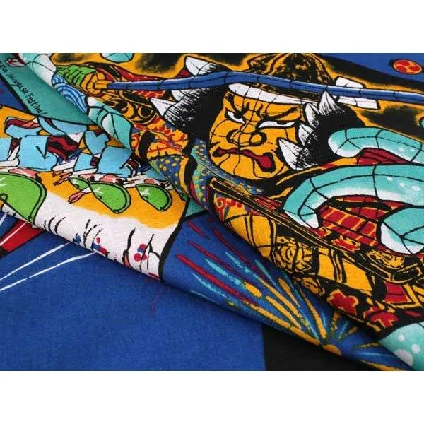 Furoshiki, Japanese Traditional Handkerchief Wrapping Cloth - 112cm Japanese Festival