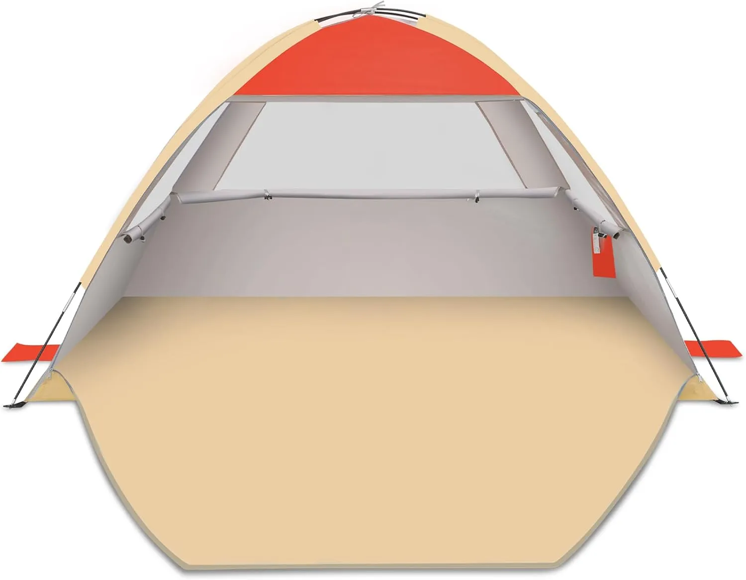 Gorich Beach Tent Sun Shelter for 3/4-5/6-7/8-10 Person with UPF 50 UV Protection, Lightweight & Easy Setup Beach Shade Canopy, Portable Beach Shade Tent Beach Cabana