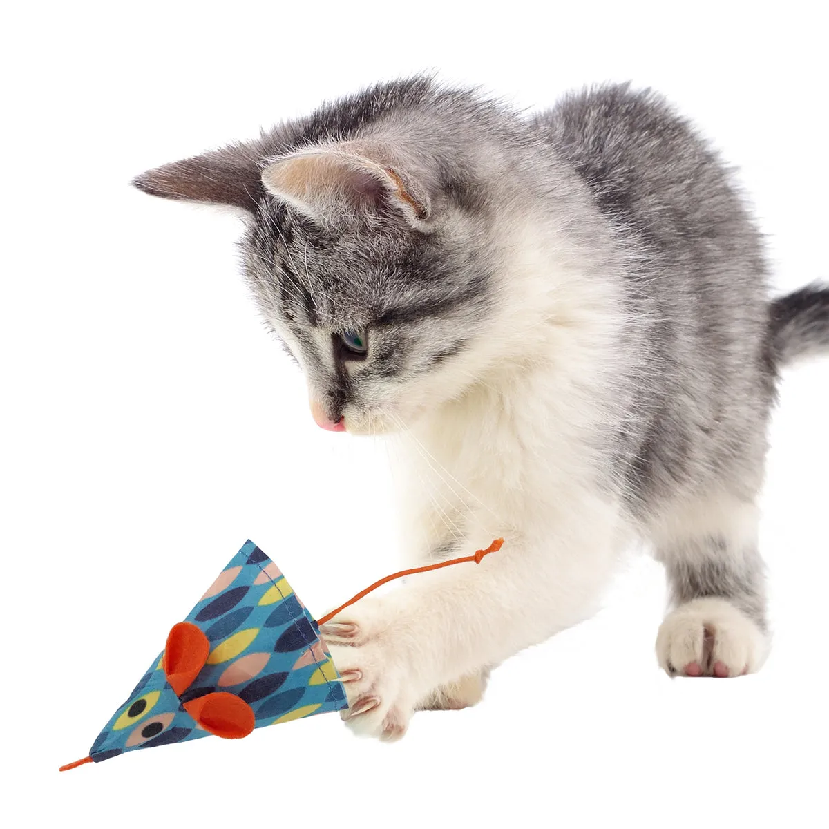 KONG Bat-A-Bout Vibez Mouse Cat Toys 2 Pack