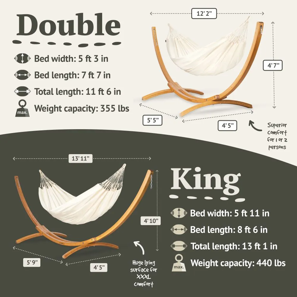 LA SIESTA Brisa Classic Hammock Swing (Double - W 160 cm)