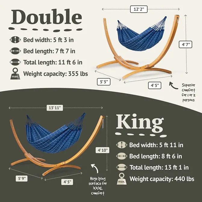 LA SIESTA Brisa Classic Hammock Swing (Double - W 160 cm)