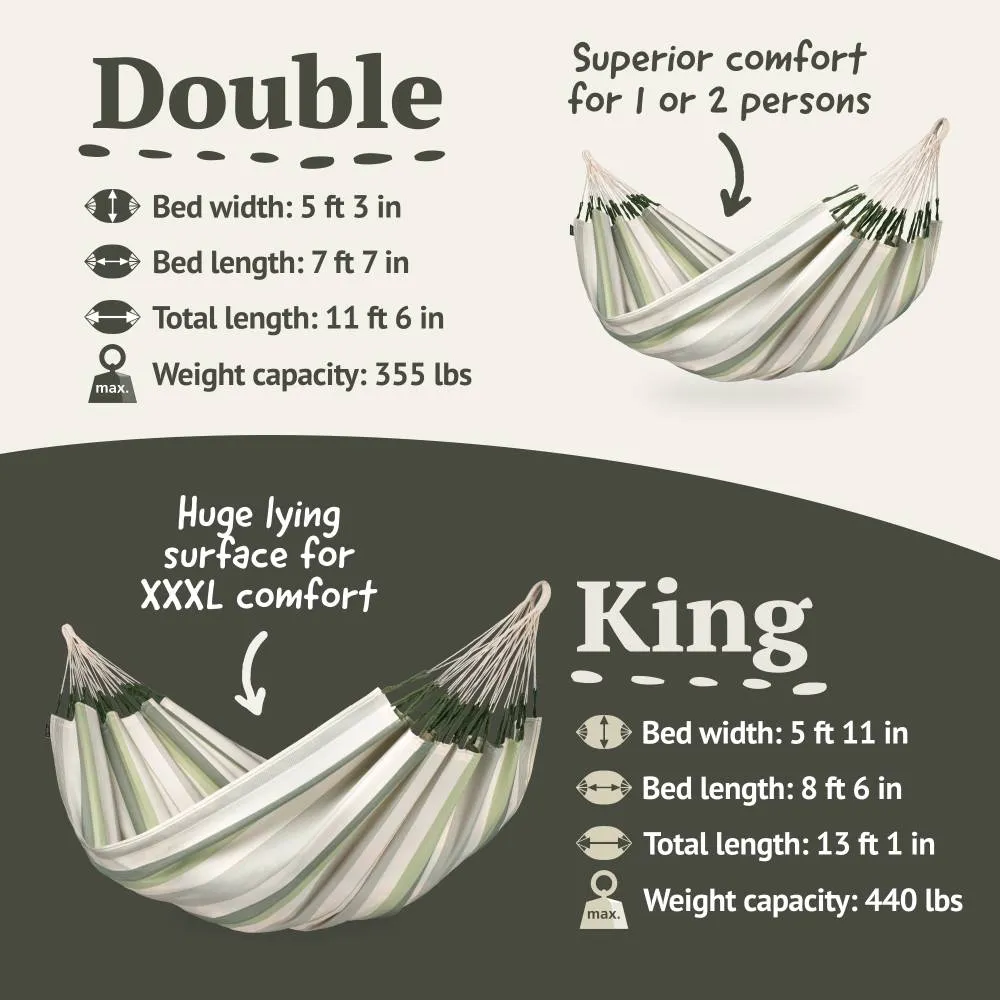 LA SIESTA Brisa Classic Hammock Swing (Double - W 160 cm)