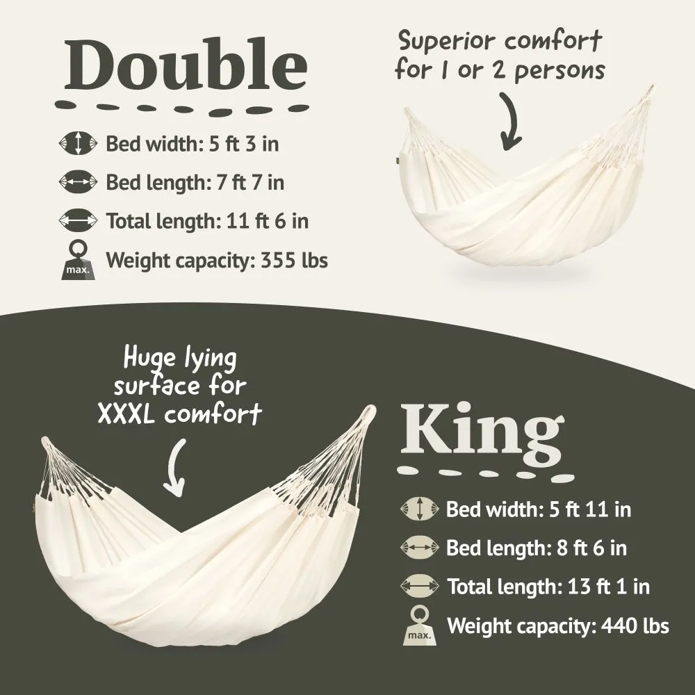 LA SIESTA Brisa Classic Hammock Swing (Double - W 160 cm)