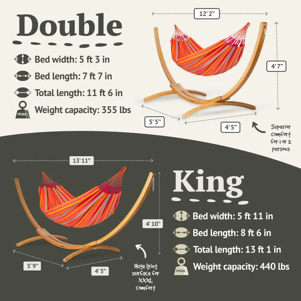 LA SIESTA Brisa Classic Hammock Swing (Double - W 160 cm)
