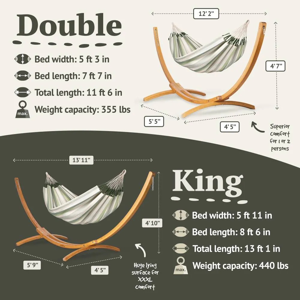 LA SIESTA Brisa Classic Hammock Swing (Double - W 160 cm)