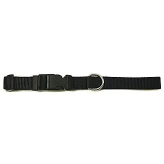 Leather Brothers Kwik Klip Adjustable Dog Collar Small Black (Small, Black)