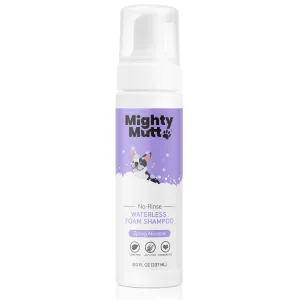 Mighty Mutt Waterless Foam Dog Shampoo - Anti-Itch, Deodorizing, Hypoallergenic - 8oz