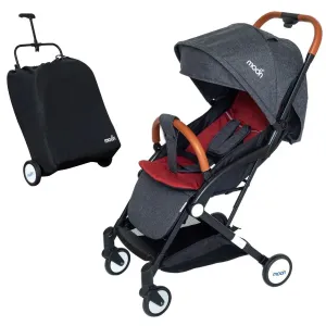 Moon Ritzi Travel Cabin Stroller-upto 0-18kg (Black/Red)