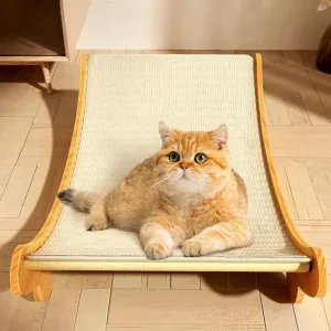 Multifunction Wooden Cat Scratching Pad & Sleeping Bed