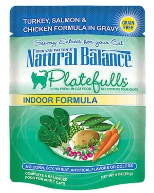 Natural Balance Platefulls - Turkey, Salmon Case of 24