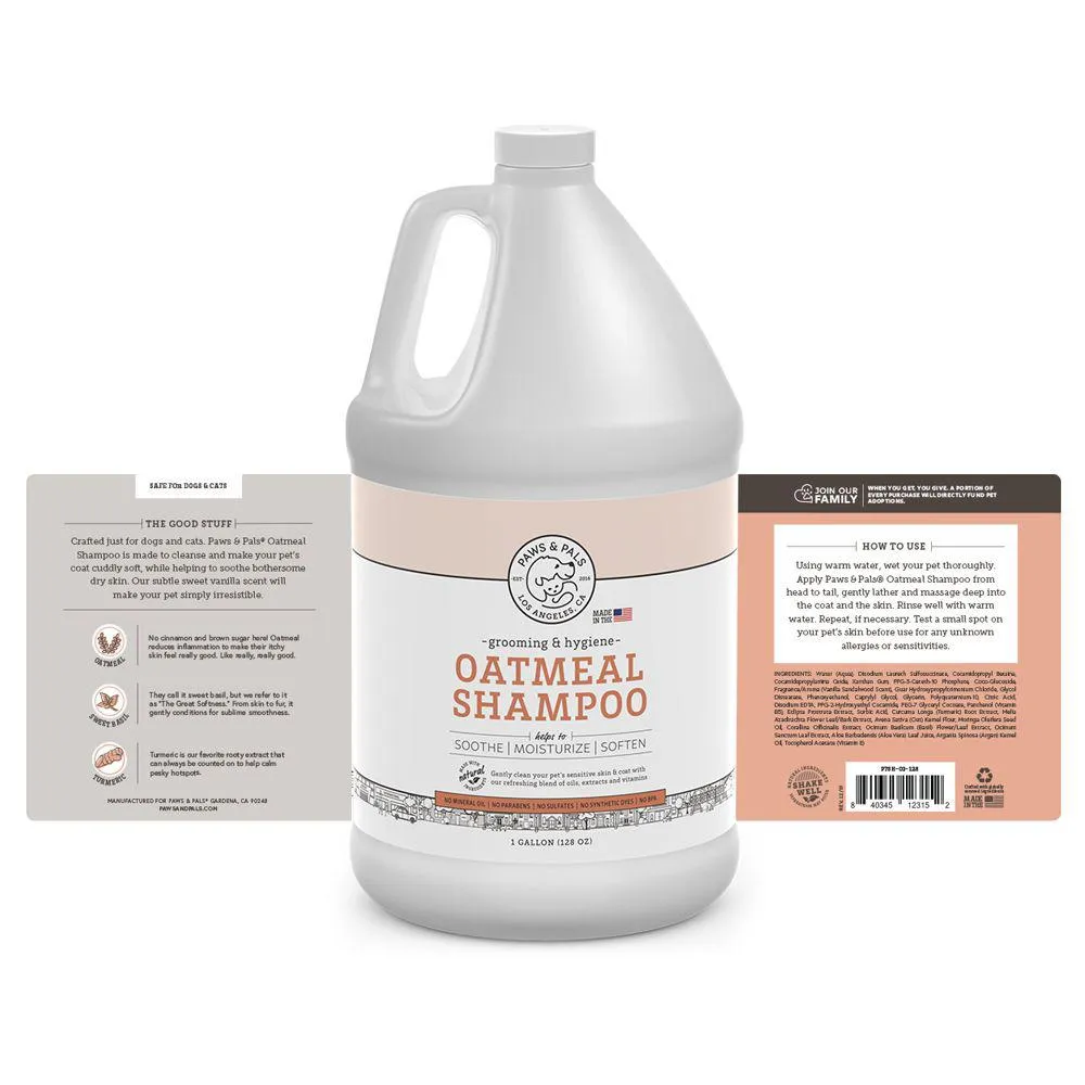 Natural Oatmeal Shampoo - Gallon