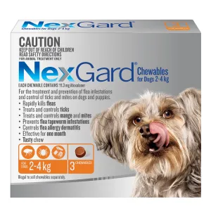 NexGard Dog 2-4kg Orange