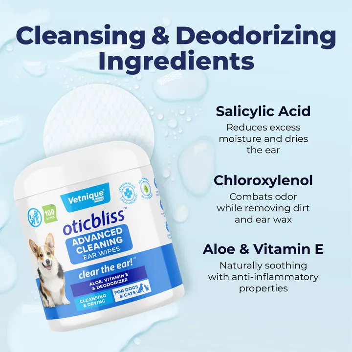 Oticbliss™ Advanced Cleaning Ear Wipes - 100 ct