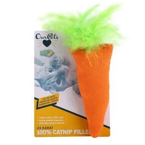 OurPets 24Karat 100% Catnip Filled Carrot Toy
