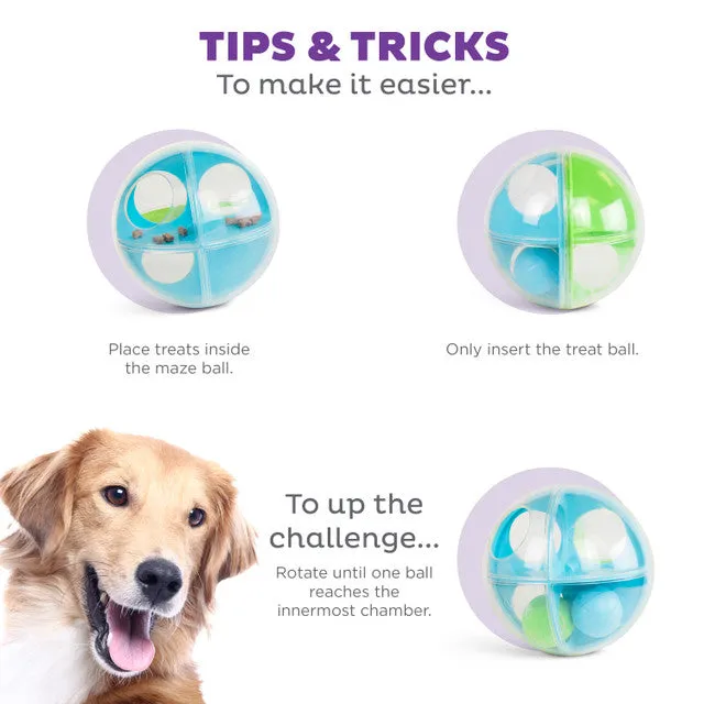 Outward Hound - A-Maze Ball Dog Puzzle Treat Ball Dog Toy