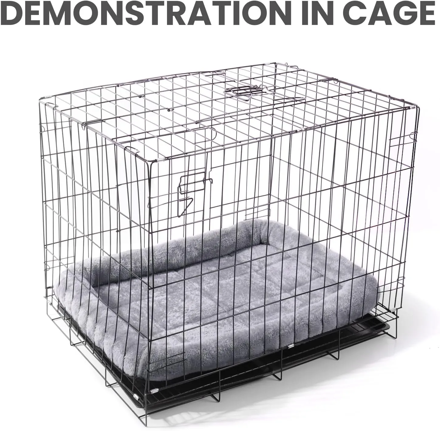 Patas Lague Bolster Dog Bed for Extra Small Dogs 16''x12'', Soft Warm Foam Pet Sofa Bed, Machine Washable Pet Cat Crate Mat for Toy Breeds, Black