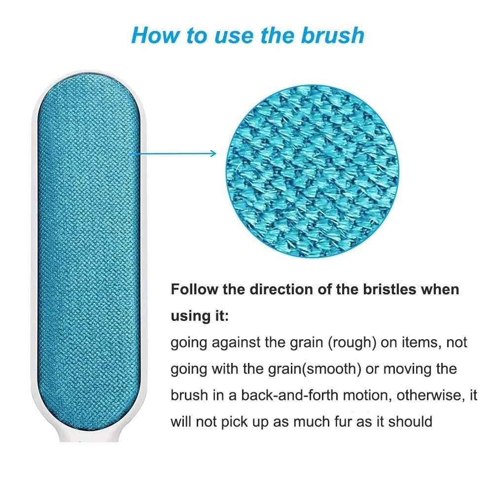 Pet Hair Lint Brush - Double Sided - Self Cleaning