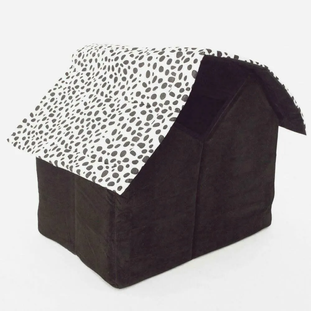 PETLAVISH™ Calming Dog/Cat HOUSE Bed - Cozy Plush Retreat & Sleeping Kennel