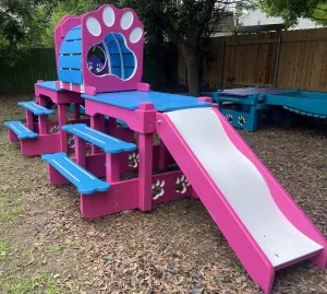Puppy Scapes Double Platform (elevated) with Tunnel