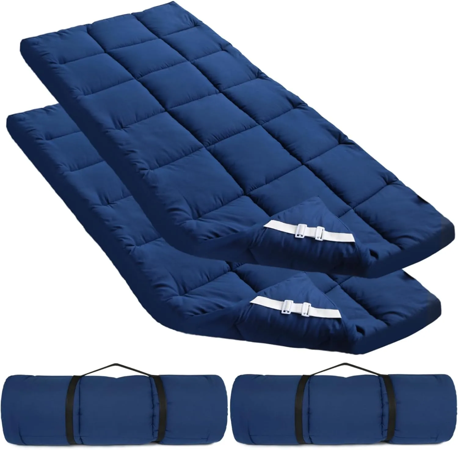 Quilted Cot Mattress Topper - 75" x 30", Soft and Thicker Cot Pad Only, for Camping Cot/Rv Bunk/Narrow Twin Beds