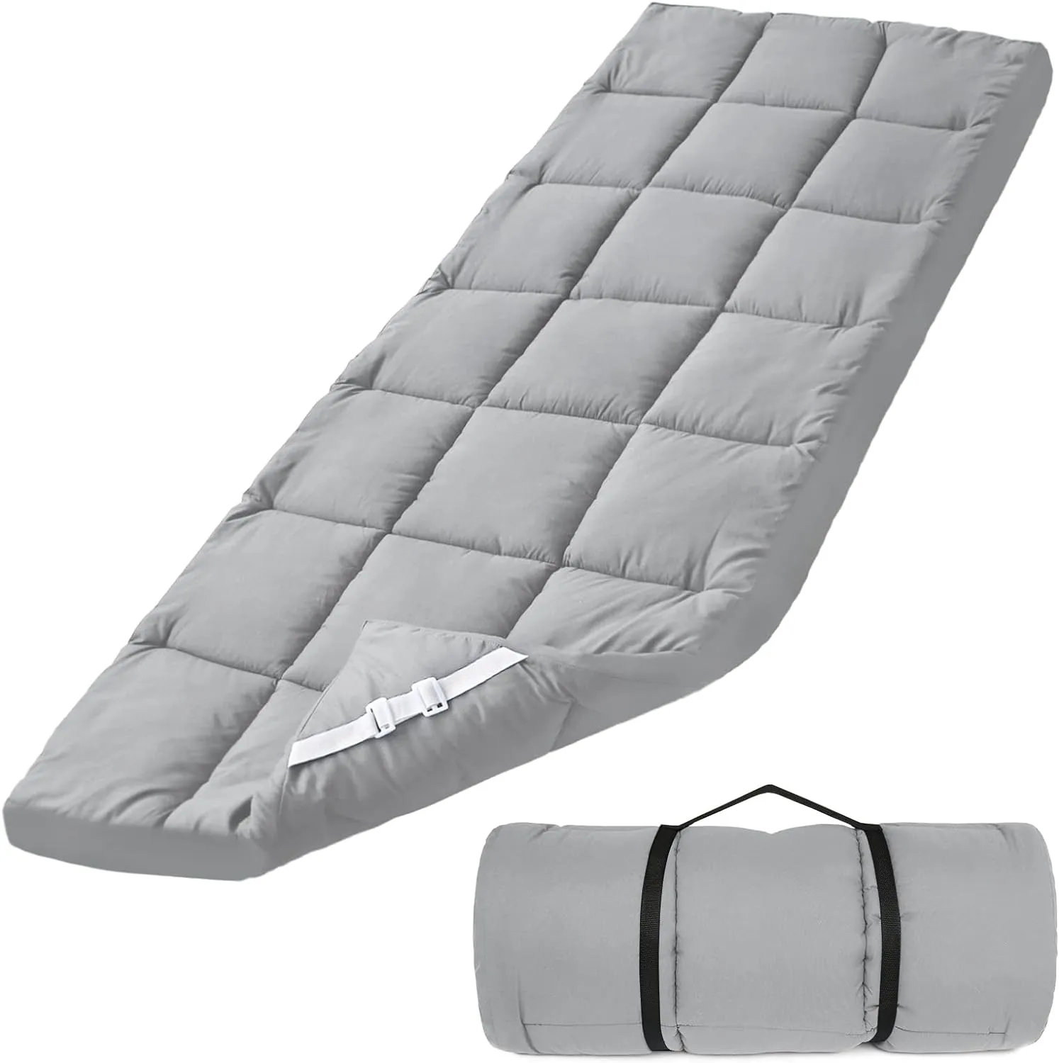 Quilted Cot Mattress Topper - 75" x 30", Soft and Thicker Cot Pad Only, for Camping Cot/Rv Bunk/Narrow Twin Beds