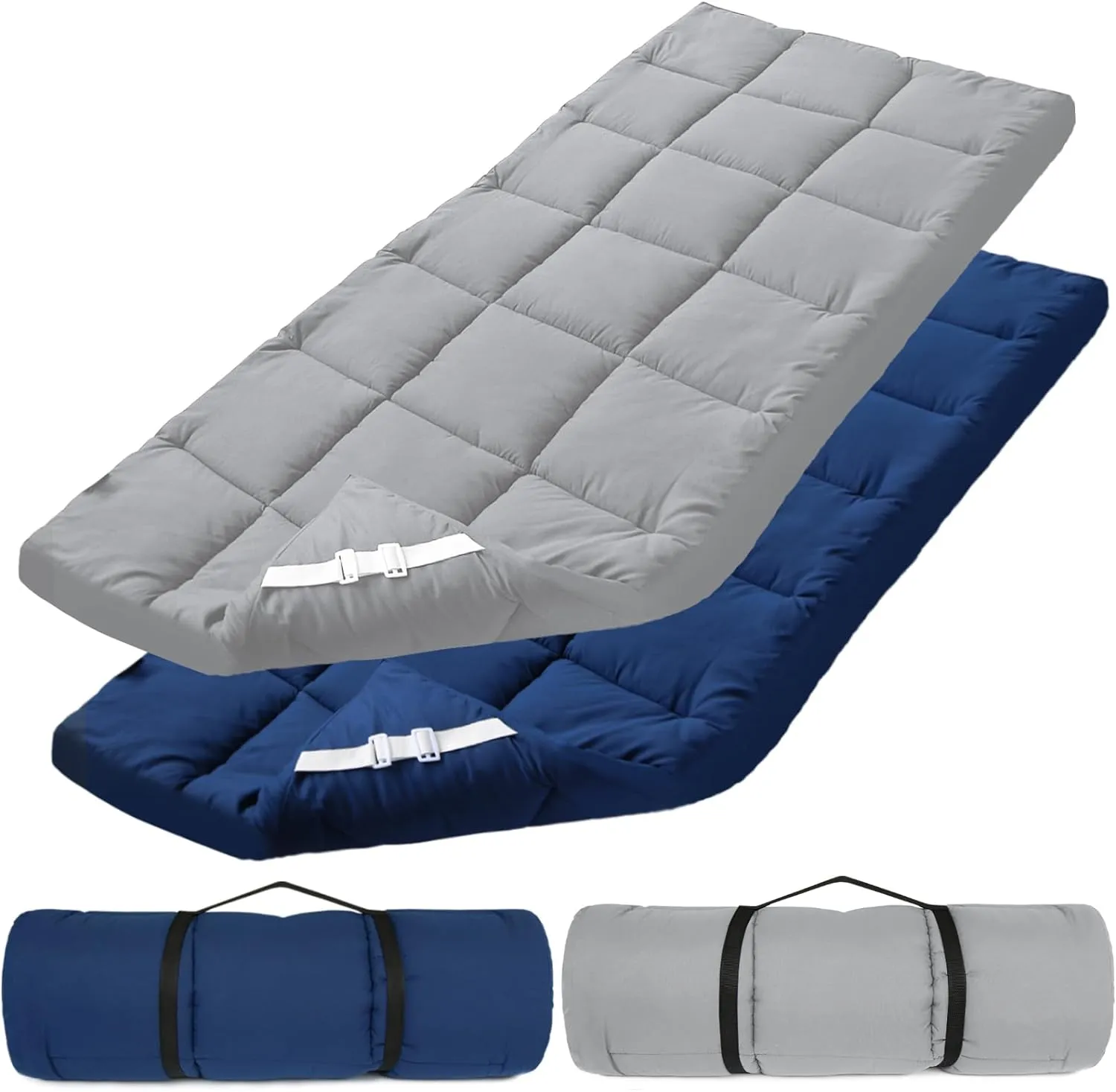 Quilted Cot Mattress Topper - 75" x 30", Soft and Thicker Cot Pad Only, for Camping Cot/Rv Bunk/Narrow Twin Beds