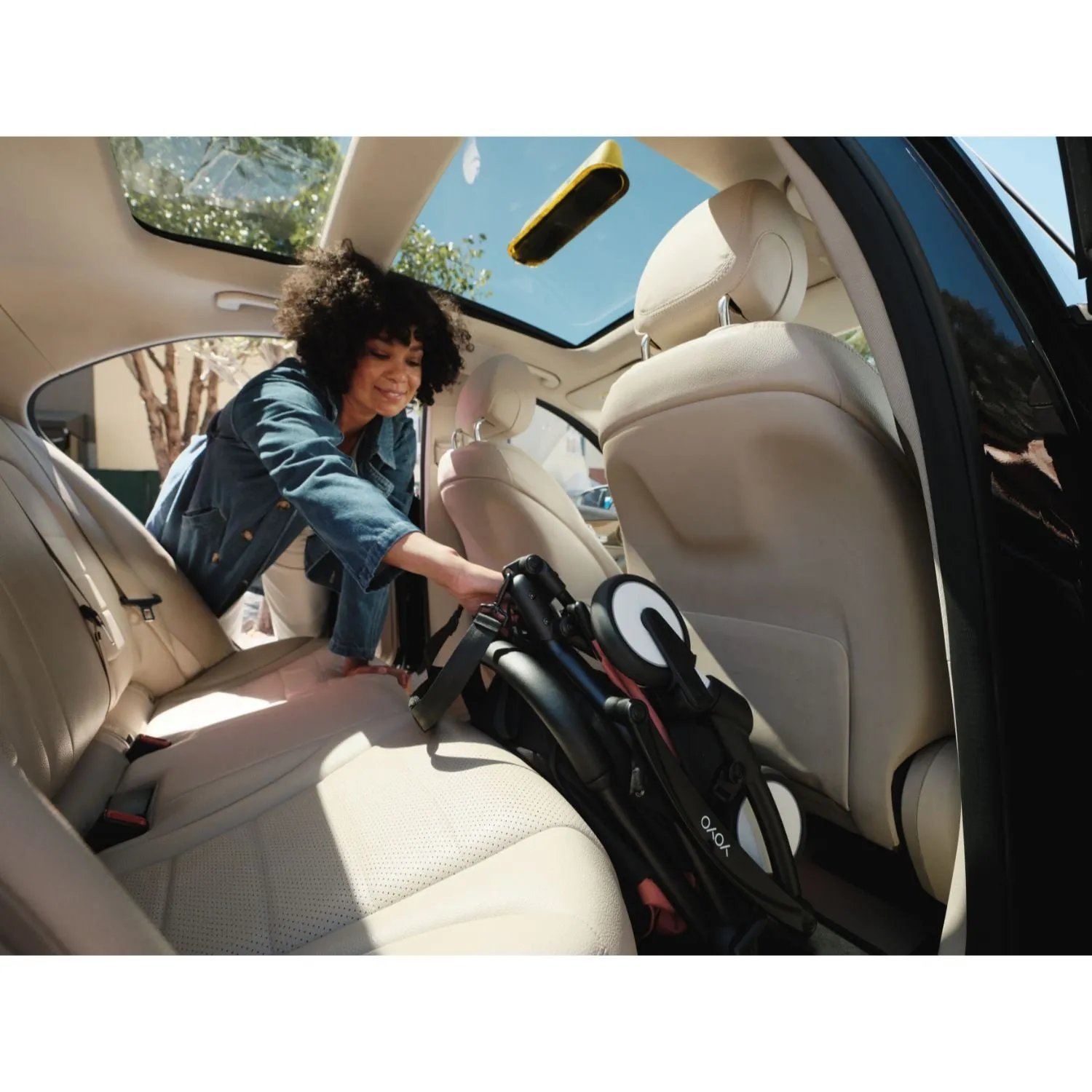 Stokke YOYO³ 0  6  Complete Baby Stroller Set - White Frame with Stone 0  Newborn Pack & 6  Color Pack