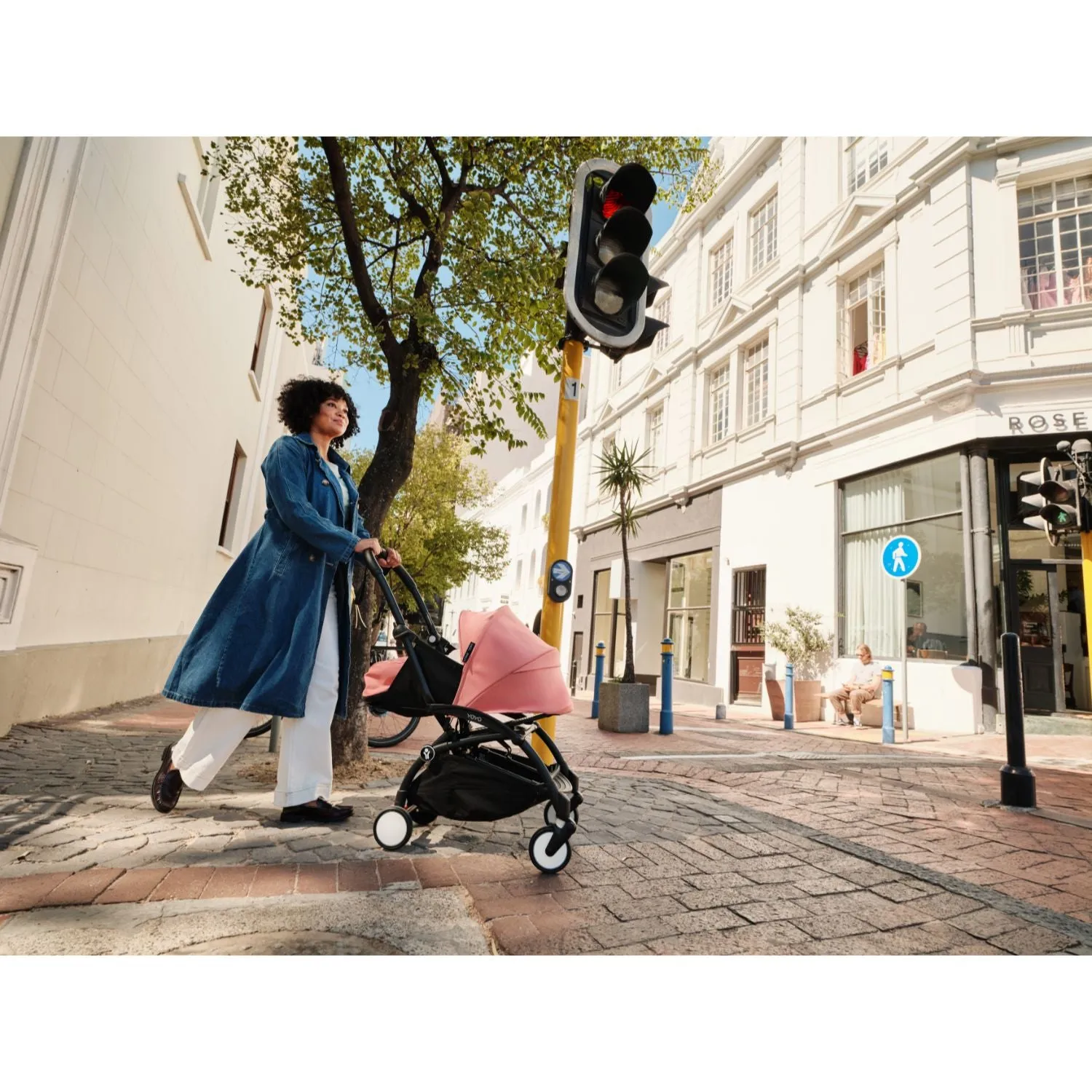 Stokke YOYO³ 0  6  Complete Baby Stroller Set - White Frame with Stone 0  Newborn Pack & 6  Color Pack