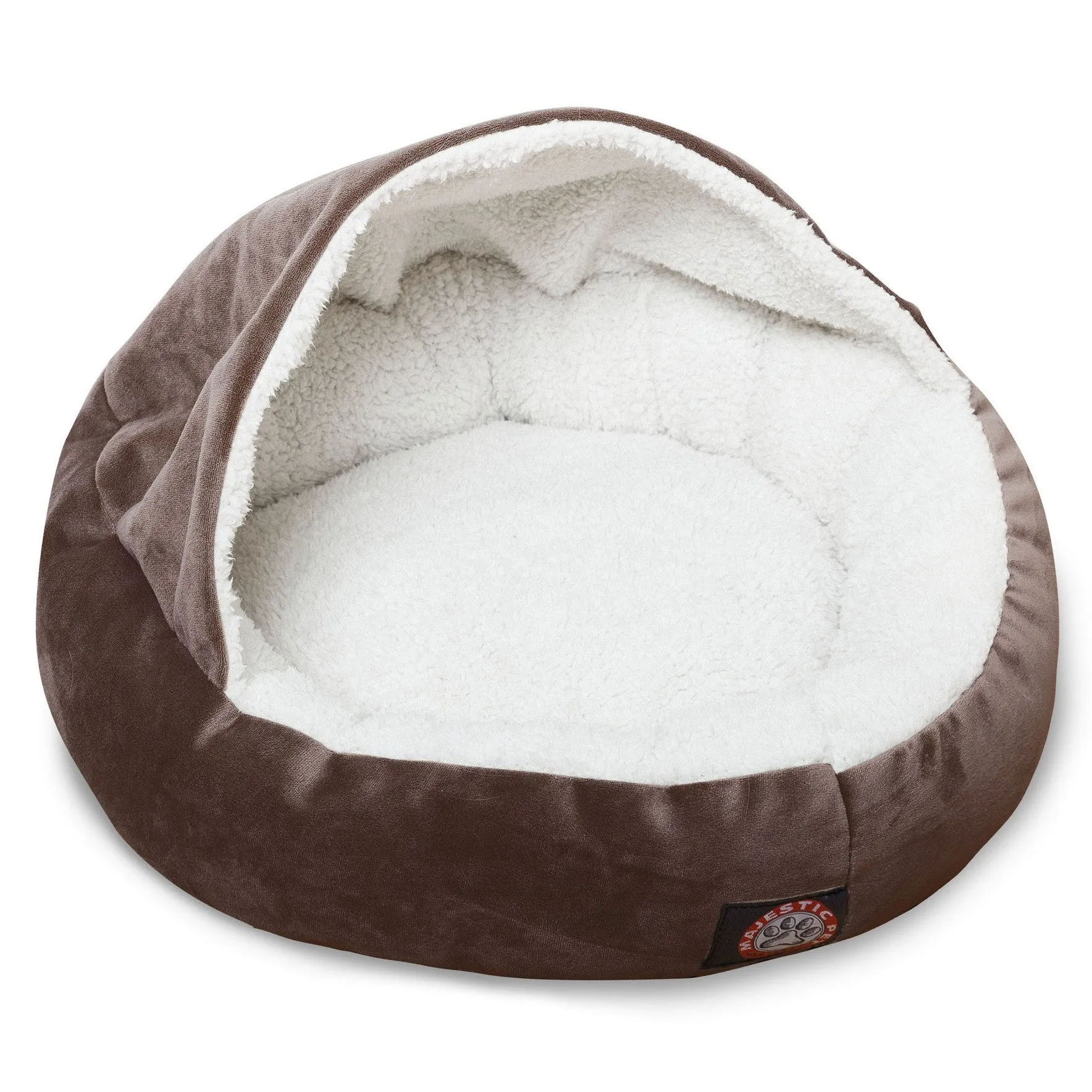 Suede Canopy Cat Bed