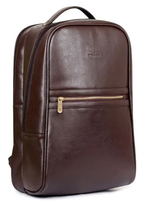 THE CLOWNFISH Gladiator Laptop Backpack - Stylish, Water-resistant, Comfortable | Adjustable Straps | 21 Litres | Chocolate