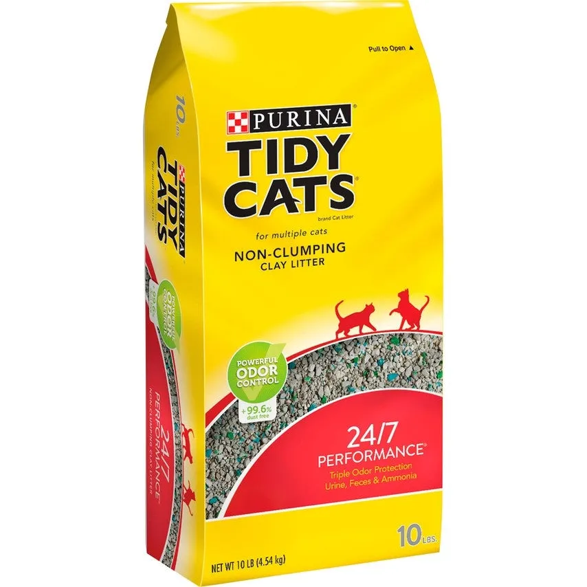 Tidy Cats Non Clumping 24/7 Performance Multi Cat Clay Litter 20 Lbs.